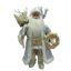 Blue / Tan Santa w/Wreath Tabletop