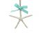 White Starfish w/Blue Bow