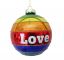 4" Rainbow LOVE Orn