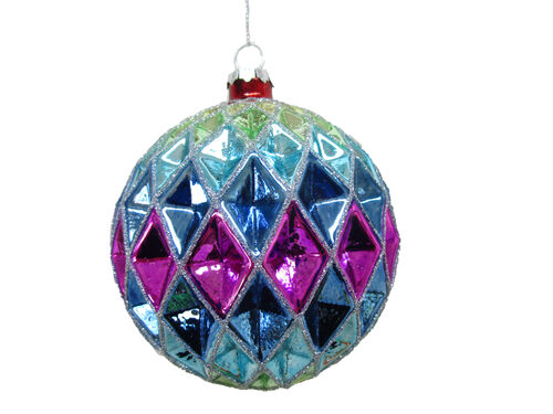 3.5" Rainbow Hexigon Orn