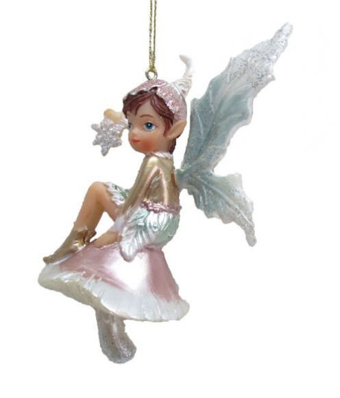 Fairy on Mushroom Orn