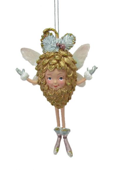 Fairy in Pinecone Orn