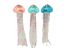 3 Asst Teal/Aqua/Coral Jellyfish Orn Min/12