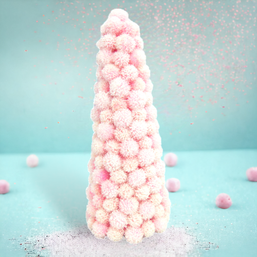 18IN Pink Pom Pom Tree - IN STOCK