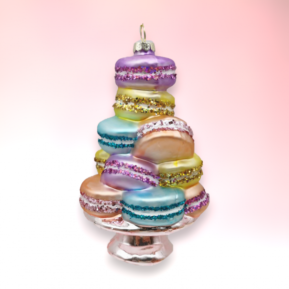 Macaron Stack on Plate Orn