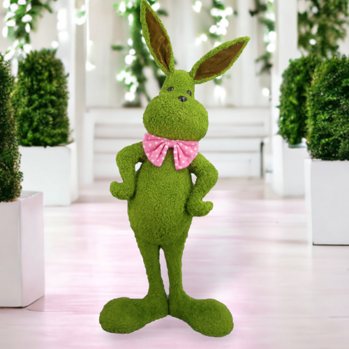 Green Garden Bunny w/Bow Tie
