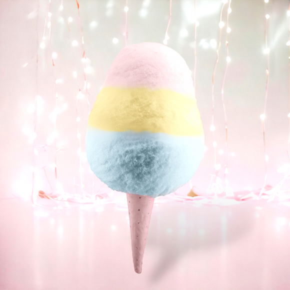 30in Rainbow Cotton Candy Decor