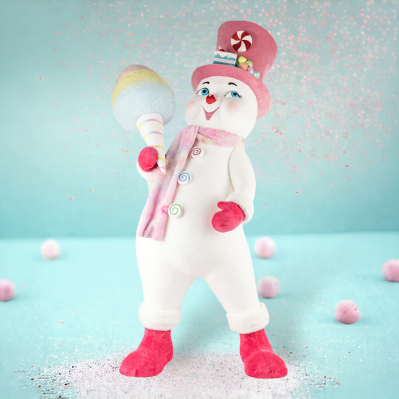 44" Candy Snowman w/Cotton Candy - IN STOCK