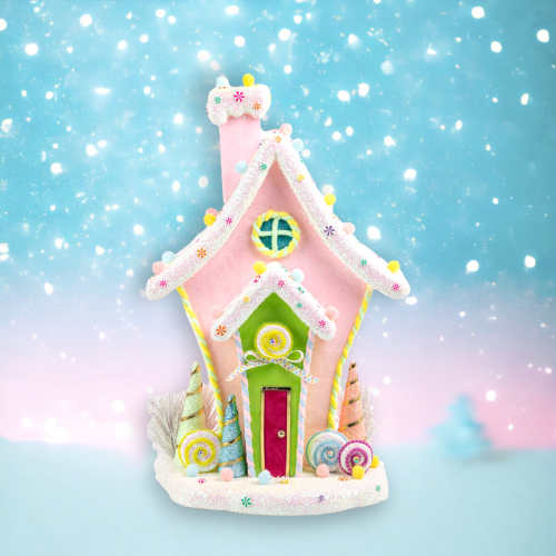 24" Pink Candy House