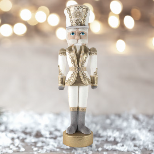 58" Wht/Gold Nutcracker - Back in Stock 9/15/2023