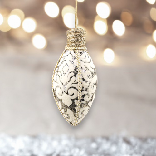 7.75" Pattern Hanging Bulb - Back in Stock 9/15/2023