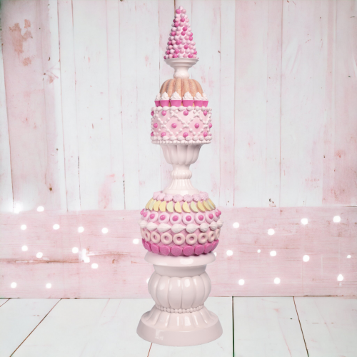 35" Pink Potted Candy Tree