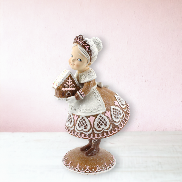 Gingerbread Mrs Claus w/Dessert - LIMITED IN STOCK - DUE JULY 2025