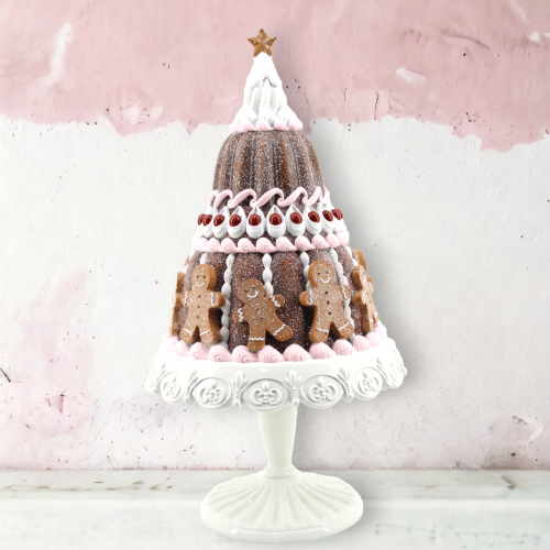 Gingerbread Tiered Cake w/Cookies