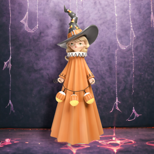24in Witch Girl w/Candy Corn Min/2 -