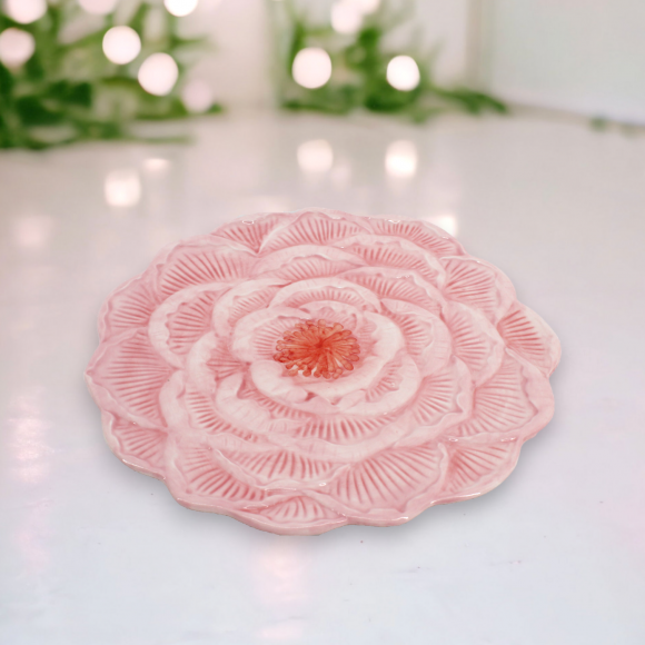Pink Peony Plate
