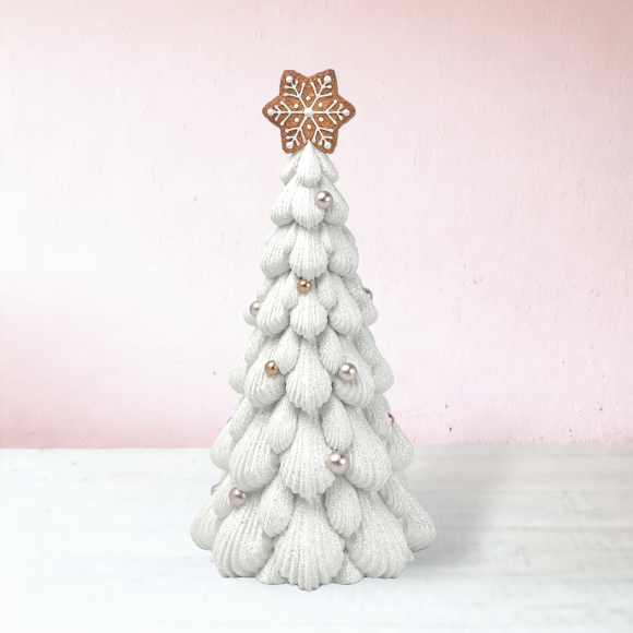 Gingerbread Cream Tree Sm - IN STOCK