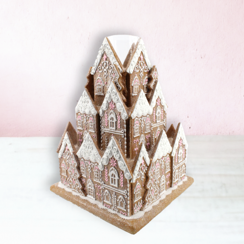 Gingerbread Village w/Candle Holder