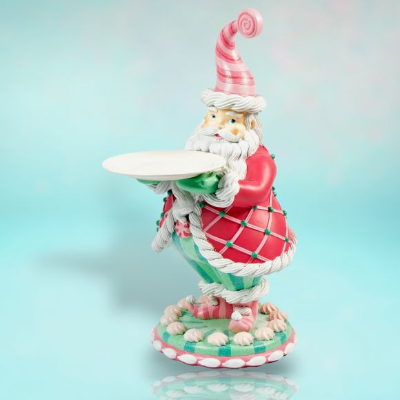 30" Candy Santa w/Serving Plate - LOW IN STOCK - DUE JULY 2025 TARIFF DELAY