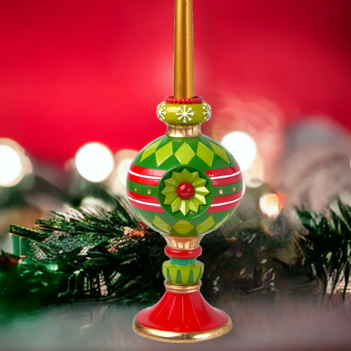 Retro Ornament Sphere Candle Holder