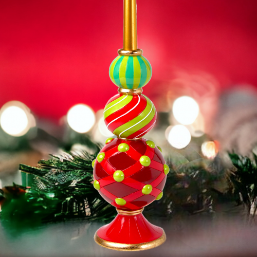 Retro Ornament Stack Candle Holder