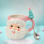 Pink Santa Head Mug w/Spoon - LOW IN STOCK - DUE JULY 2025
