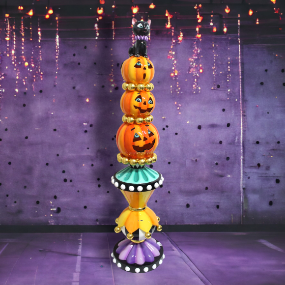 66" Pumpkin TopIary Stack