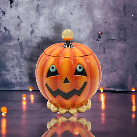 10" Pumpkin Cookie Jar