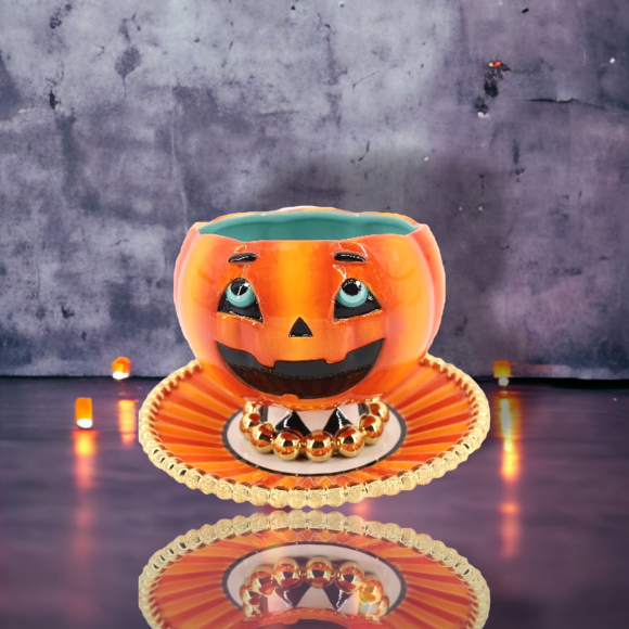 Set/2 Pumpkin Bowl / Plate