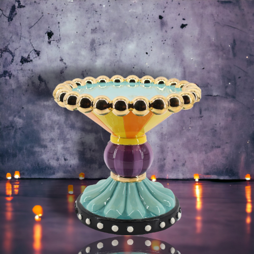 11.5" Blue Cake Plate