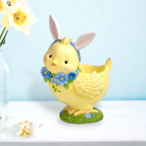 Chick w/Bunny Ears Planter - NEW Spring 2024