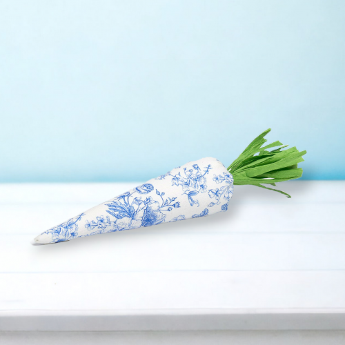 Blue Toille Fabric Carrot - NEW Spring 2024