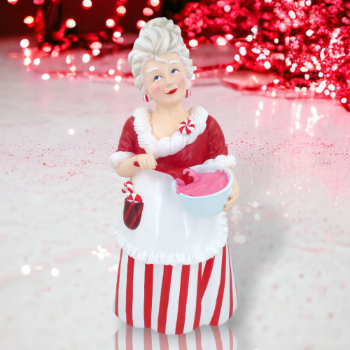 Candy Cane Mrs Claus Baker