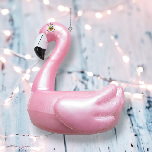 6" Flamingo Pool Float Orn