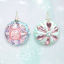 2 Asst Fantasy Glass Orn