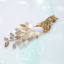 Gold Glitter Bird Clip