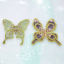 2 Asst Glitter Jeweled Butterflies