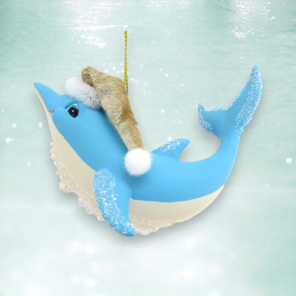 Blue Dolphin w/Cap Orn