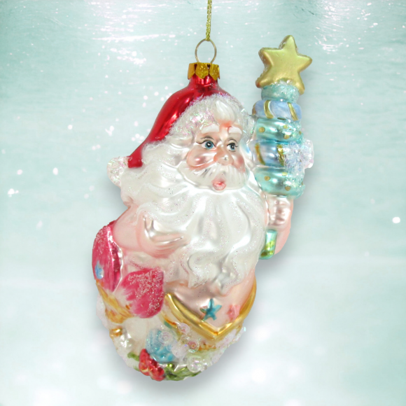 Santa Merman w/Tree Orn