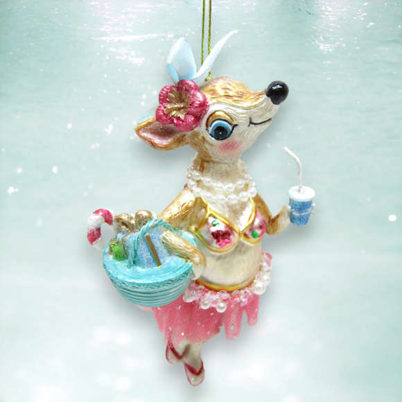Beach Female Reindeer Orn