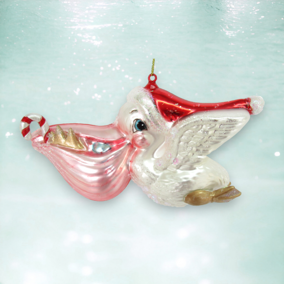 Pelican w/Gifts Cap Orn