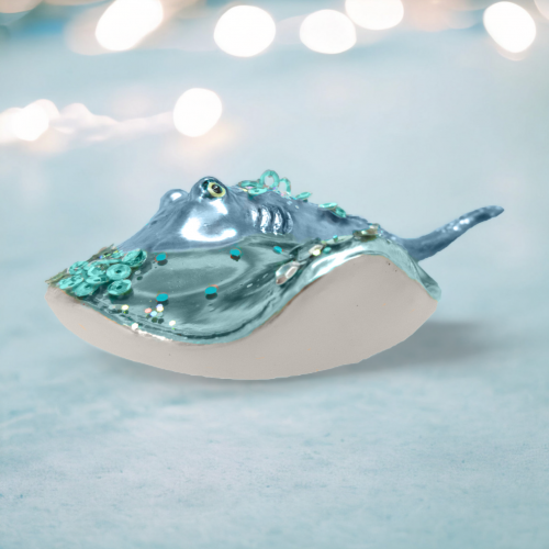 Blue/ Teal Stingray Orn Min/6