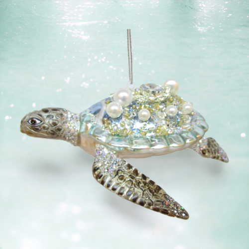 Blue Sea Turtle Orn Min/6