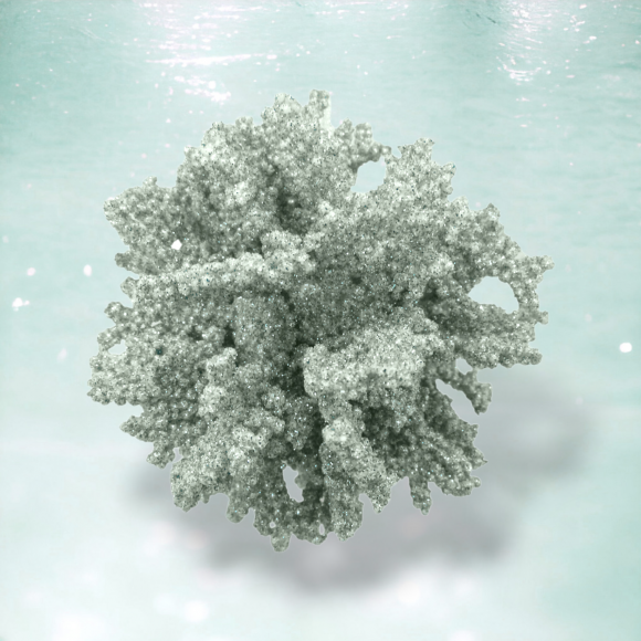 Seafoam Coral Ball Orn Min/12