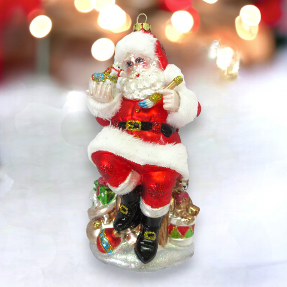Santa Sitting w/Presents - IN STOCK