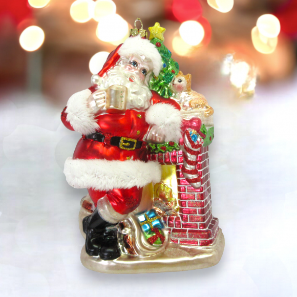 Santa w/Chimney - IN STOCK