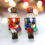 2 Asst Nutcracker w/Drum Orn - IN STOCK