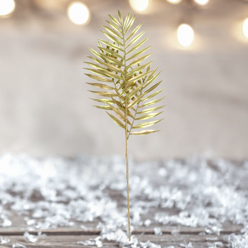 Gold Palm Leaf Spray