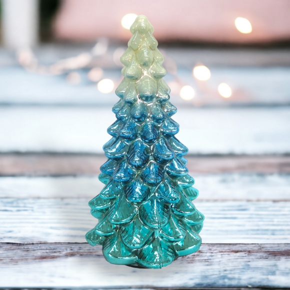 9" Blue Ombre Tree DEcor