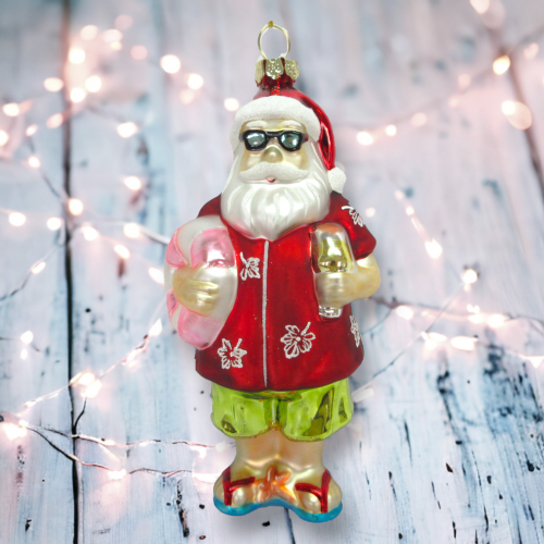 Tropical Santa w/Red Shirt